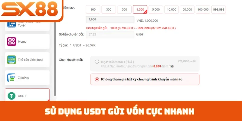 Nạp tiền SX88 - Chinh phục mọi giới hạn chỉ sau 3 phút - Kivex